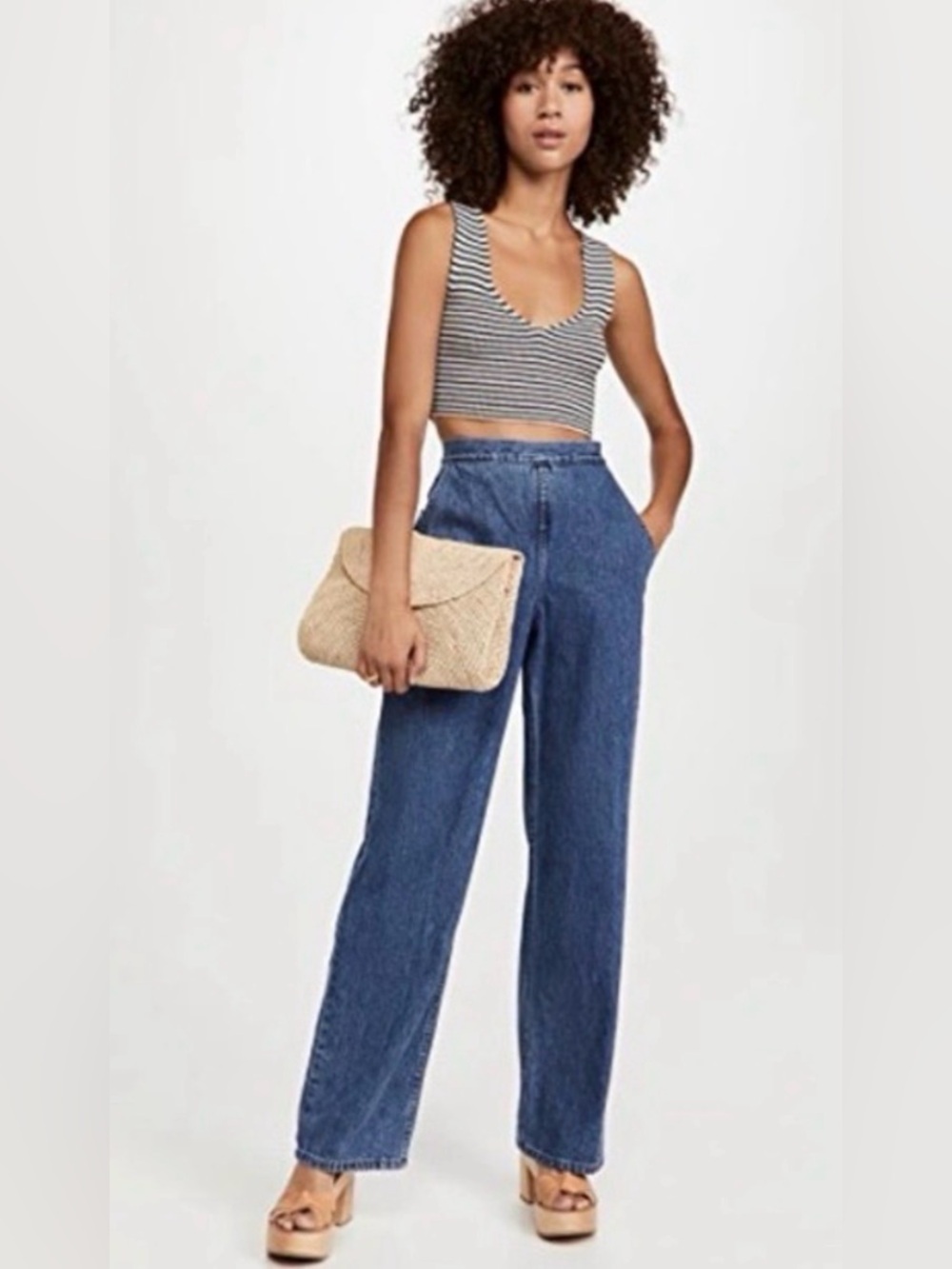 Rachel Comey Vento Pant, High-Rise Straight Leg Jeans